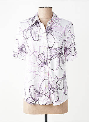 Chemisier manches courtes manches courtes violet FINNKARELIA femme