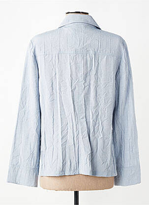 Veste casual coupe droite bleu PAUPORTÉ femme