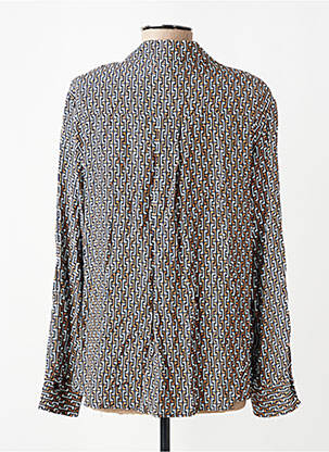 Chemisier coupe cintrée manches longues marron FRANK WALDER femme