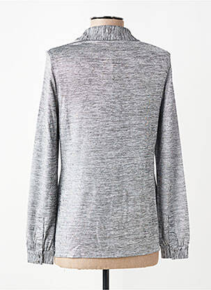 Chemisier coupe cintrée manches longues argent ESCORPION femme