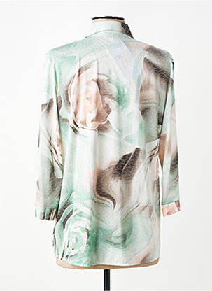 Chemisier imprimé fantaisie manches 3/4 vert FINNKARELIA femme
