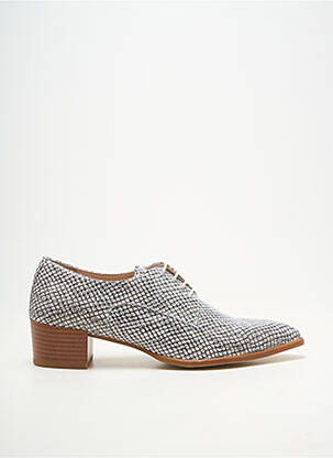 Derbies bout pointu talon de 4 à 6cm blanc PERTINI femme