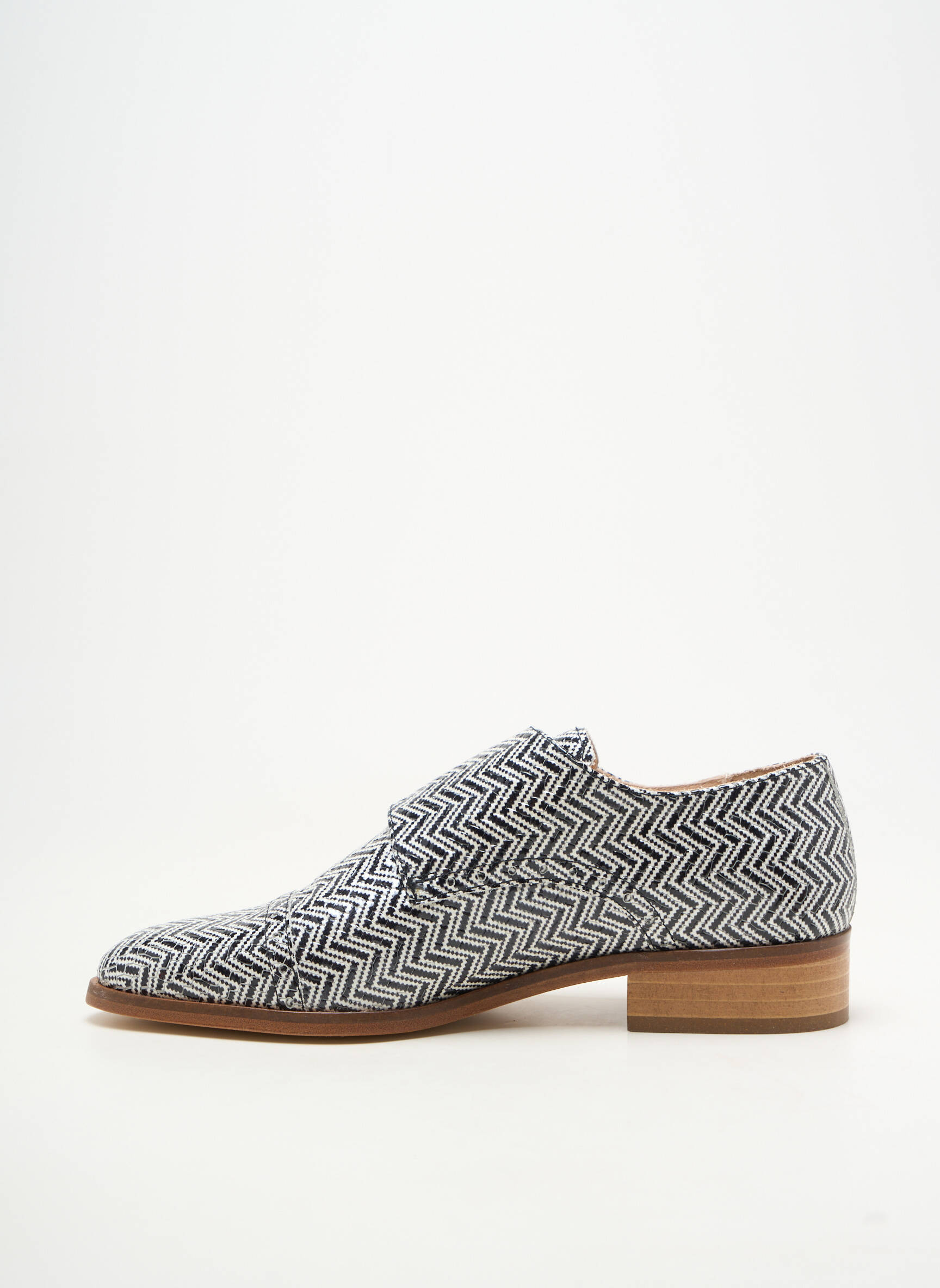 Derbies matière lisse talon plat jusqu'à 3cm noir PERTINI femme