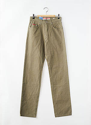 Pantalon droit fermeture zippée sous rabat boutonné vert LEE COOPER femme
