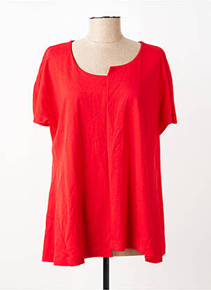 Top manches courtes manches courtes rouge FA CONCEPT femme