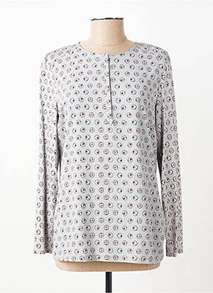 Blouse imprimé fantaisie manches longues gris RABE femme