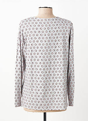 Blouse imprimé fantaisie manches longues gris RABE femme