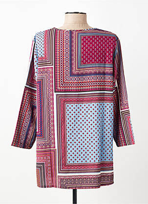Top imprimé fantaisie manches longues bleu GRIFFON femme