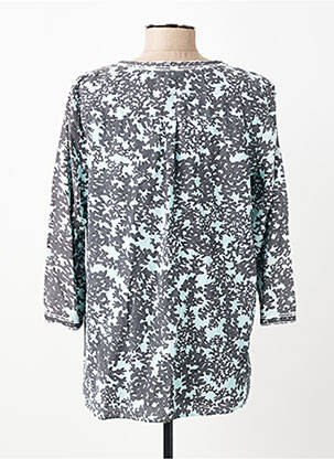 Blouse imprimé fantaisie manches 3/4 gris OLSEN femme