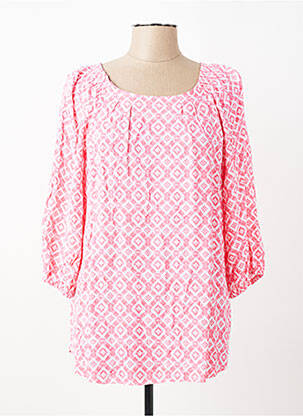 Blouse imprimé fantaisie manches longues rose OLSEN femme