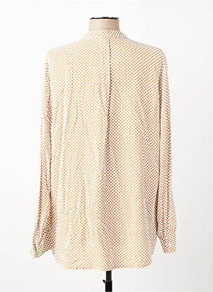 Chemisier imprimé fantaisie manches longues beige OLSEN femme