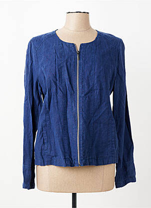 Veste casual col rond bleu OLSEN femme
