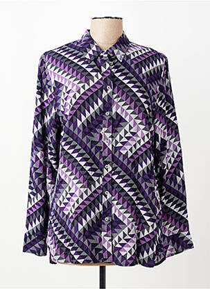 Chemisier coupe cintrée manches longues violet OLSEN femme
