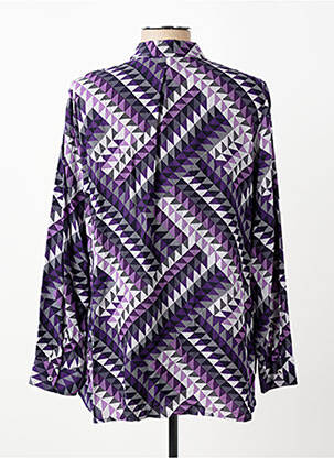 Chemisier coupe cintrée manches longues violet OLSEN femme
