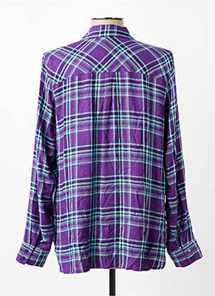 Chemisier coupe cintrée manches longues violet OLSEN femme