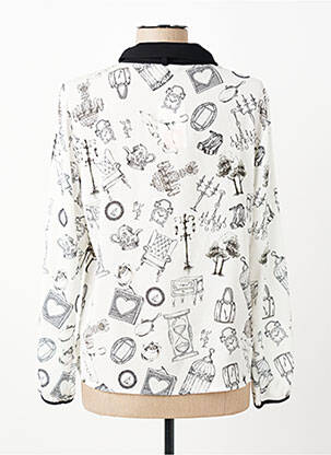 Blouse légère et transparente manches longues blanc TERRE DE FÉES femme