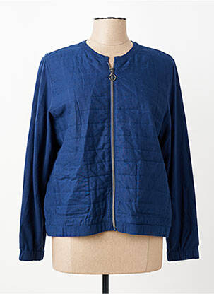 Veste casual col rond bleu OLSEN femme