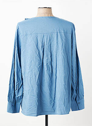 Blouse col rond manches longues bleu OLSEN femme
