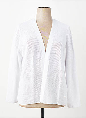 Gilet manches longues col v blanc RABE femme