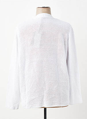 Gilet manches longues col v blanc RABE femme