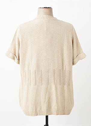 Gilet manches courtes coupe droite beige OLSEN femme