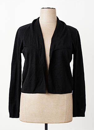 Gilet manches longues coupe cintrée noir KATMAI femme