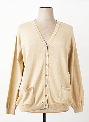 Gilet manches longues fermeture boutonnée sur le devant beige GRIFFON femme