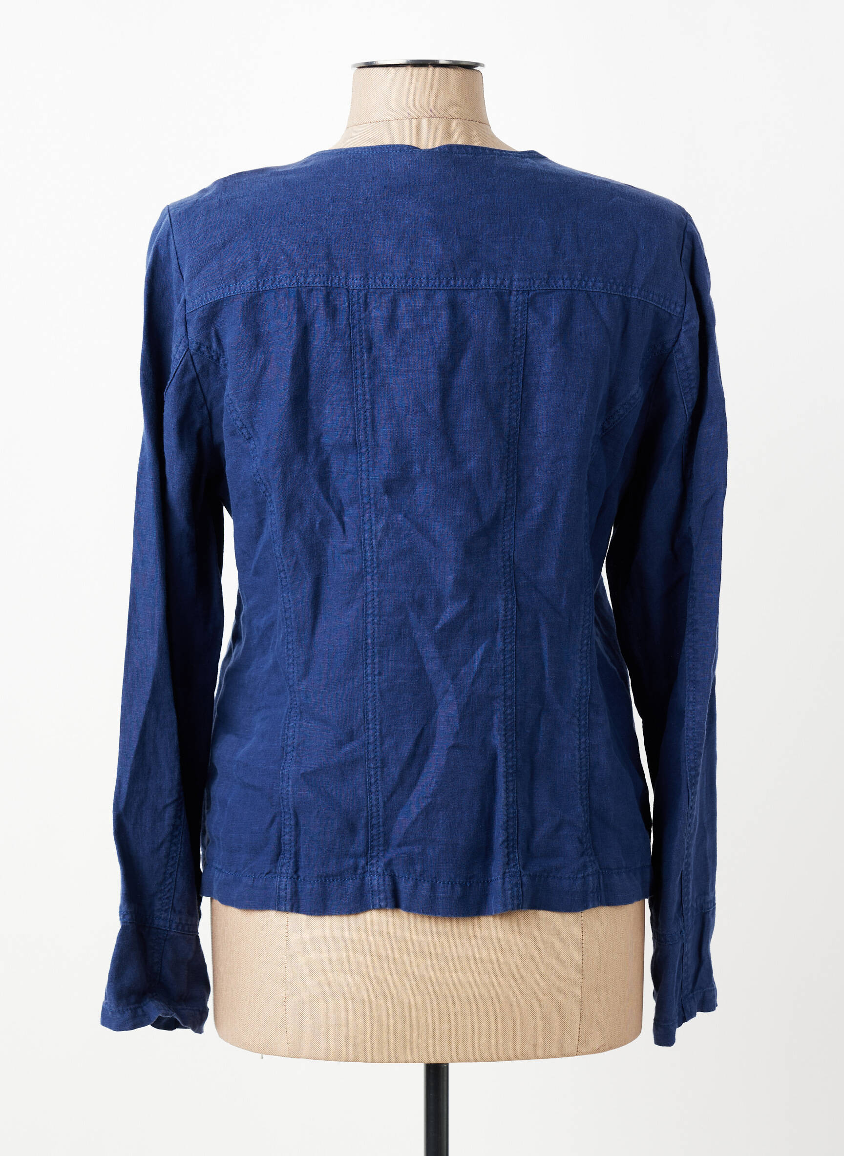 Veste casual col rond bleu OLSEN femme