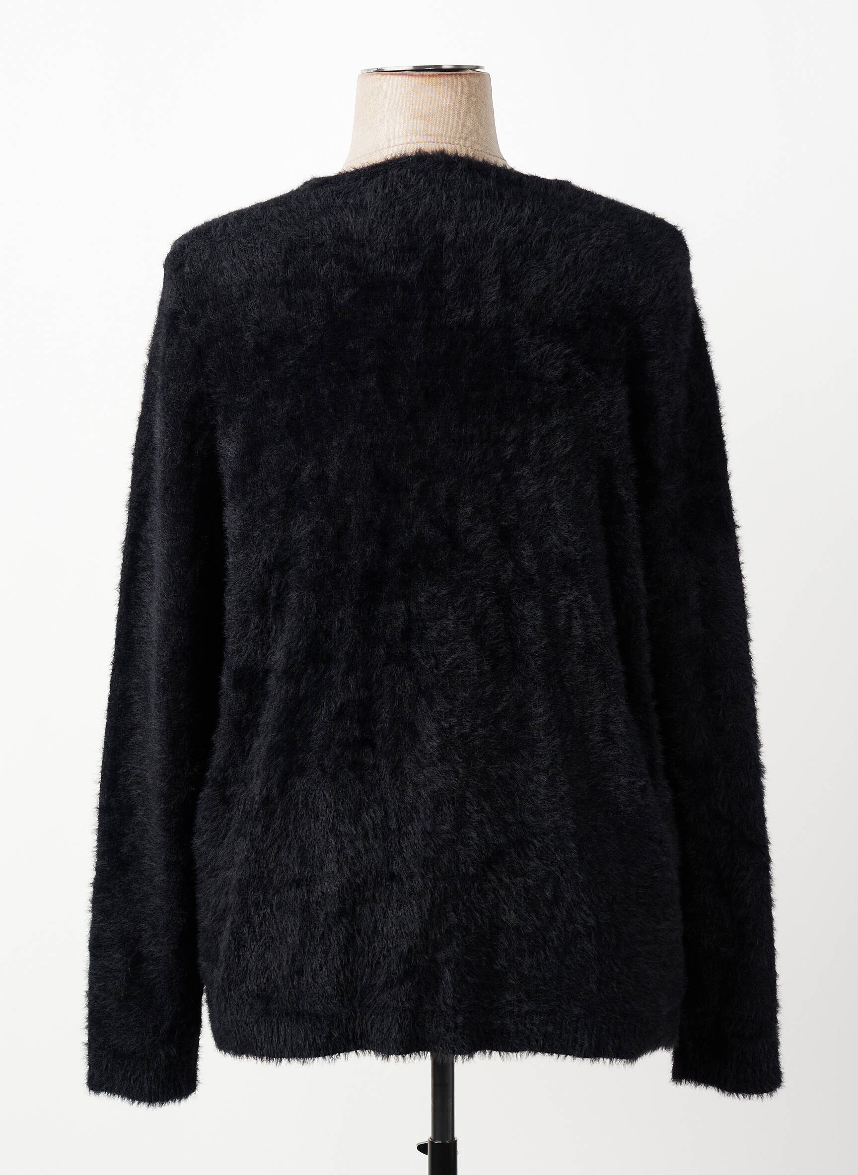 Gilet manches longues col rond noir OLSEN femme