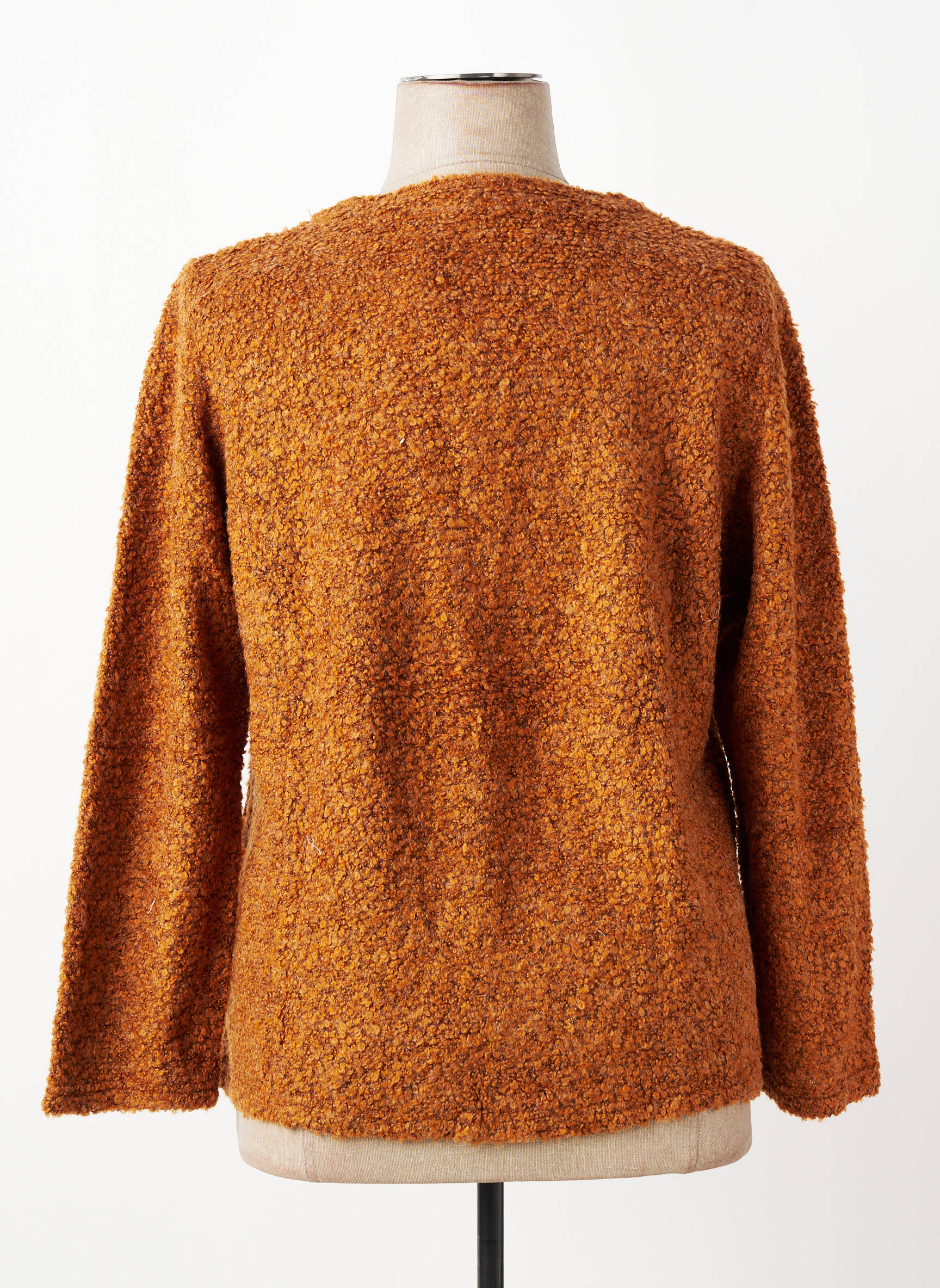 Gilet manches longues col rond marron RABE femme