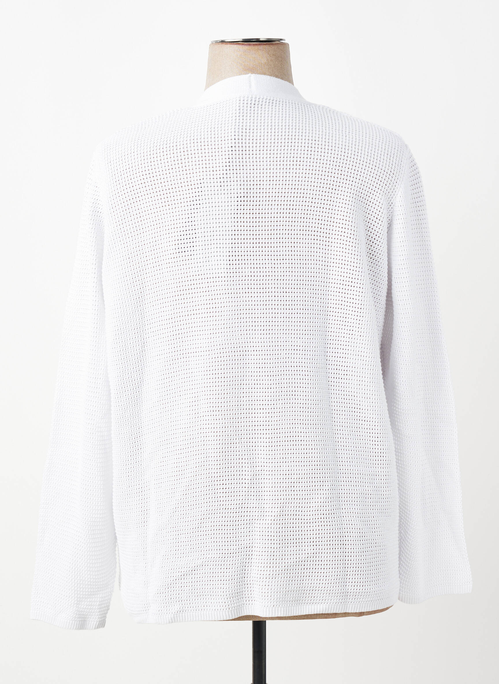 Gilet manches longues col v blanc RABE femme