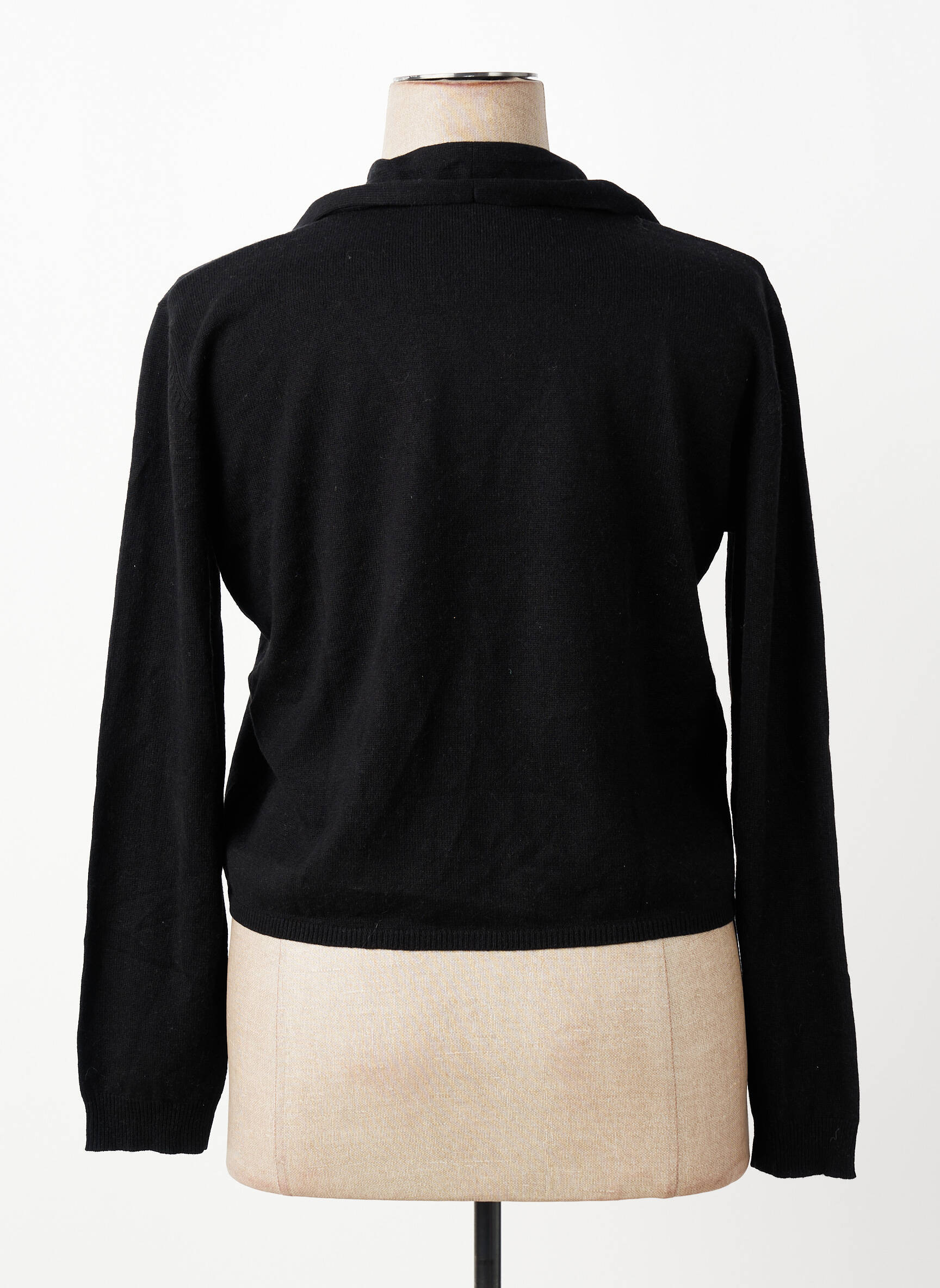 Gilet manches longues coupe cintrée noir KATMAI femme