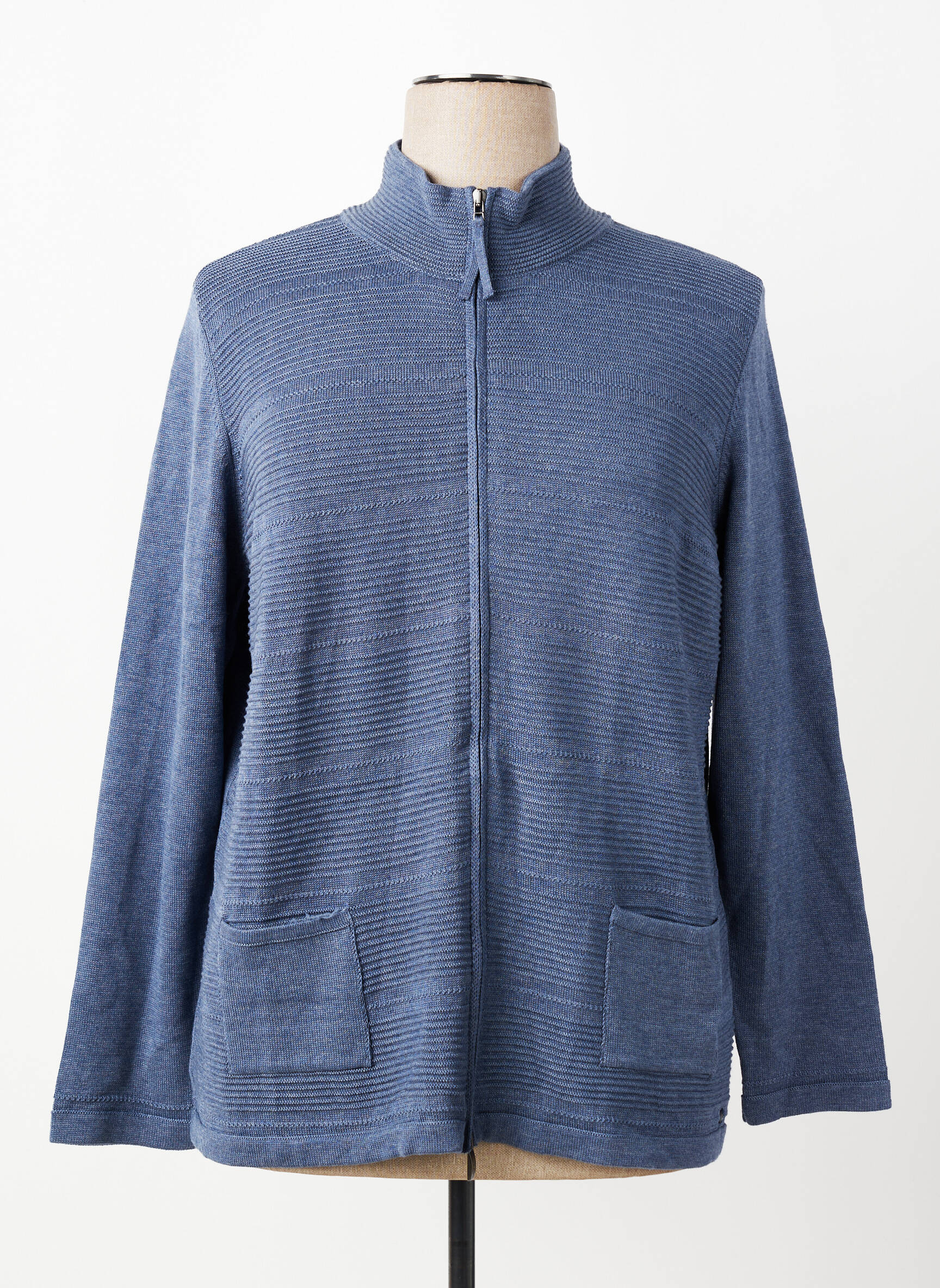 Gilet manches longues manches longues bleu OLSEN femme