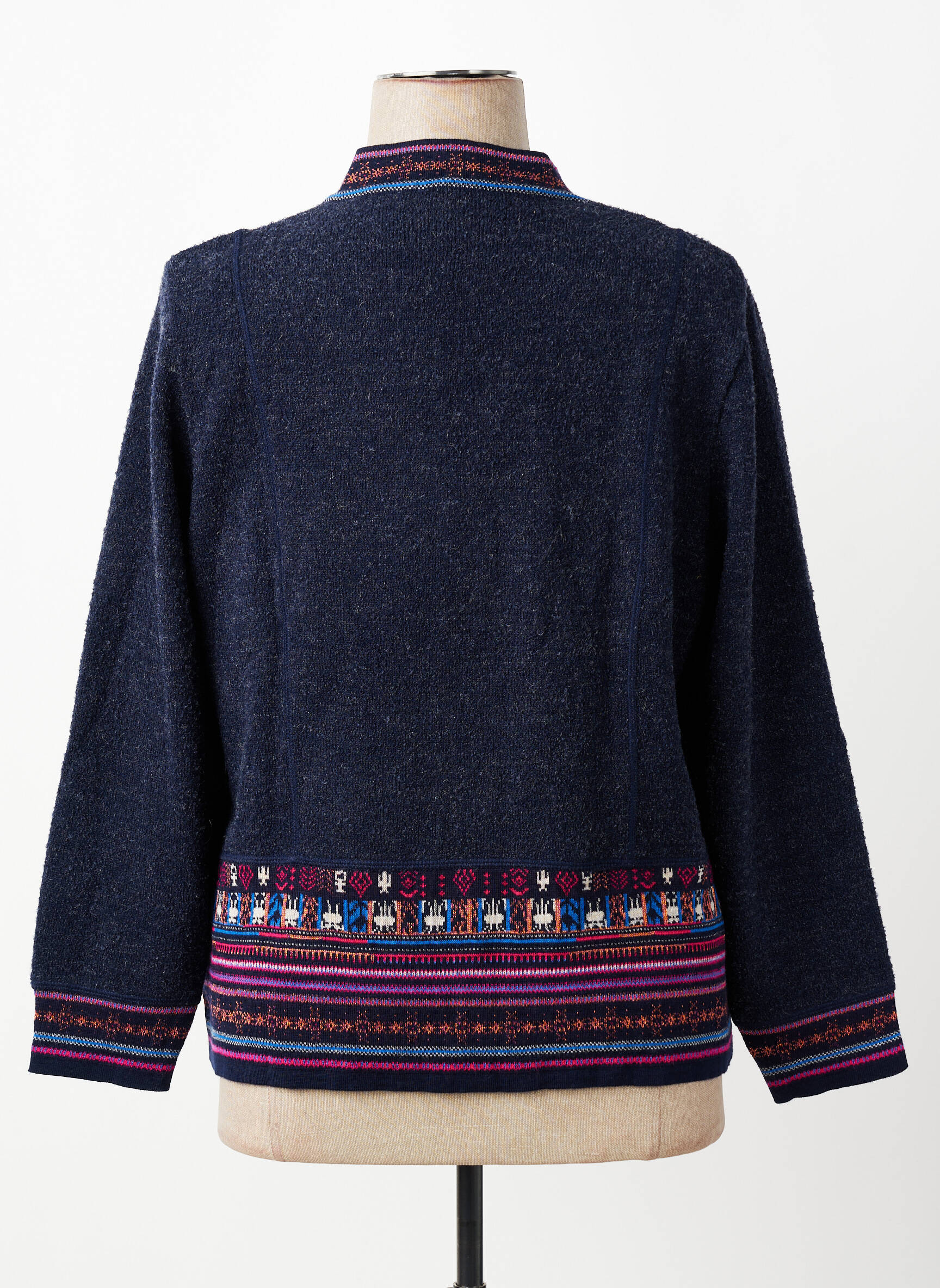 Gilet manches longues stretch bleu PAUPORTÉ femme