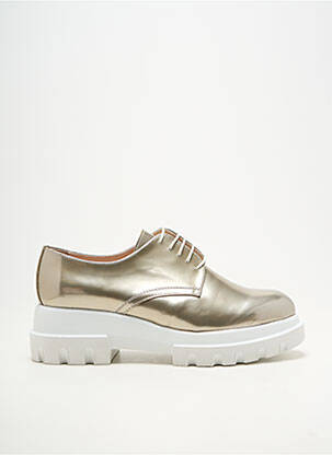 Derbies matière lisse talon plat jusqu'à 3cm or PERTINI femme