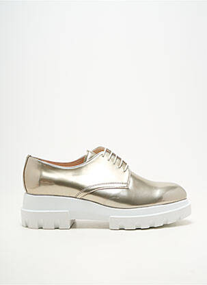 Derbies matière lisse talon plat jusqu'à 3cm or PERTINI femme