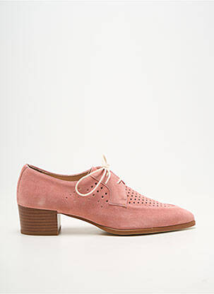 Derbies bout pointu talon de 4 à 6cm rose PERTINI femme