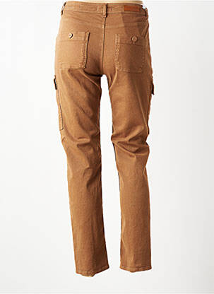 Pantalon cargo slim marron HAPPY femme