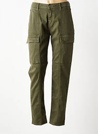 Pantalon cargo poches vert HAPPY femme