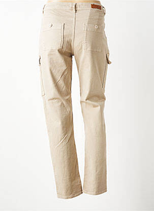 Pantalon cargo slim beige HAPPY femme