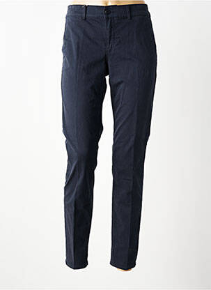 Pantalon slim poches bleu HAPPY femme