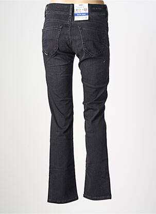 Jeans coupe slim fermeture zippée sous rabat boutonné noir SALSA femme