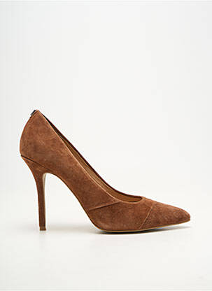 Escarpins bout pointu talon haut de 10cm et plus marron SALSA femme