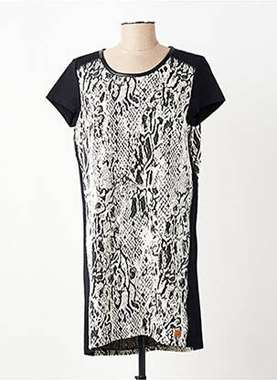 Robe courte manches courtes manches courtes noir CHIPIE femme
