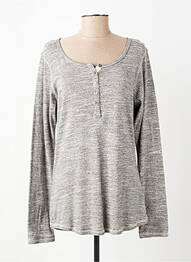 T-shirt manches longues manches longues gris SCOTCH & SODA femme