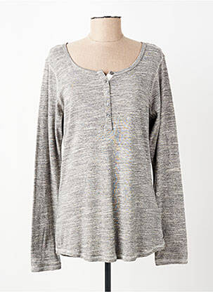 T-shirt manches longues manches longues gris SCOTCH & SODA femme