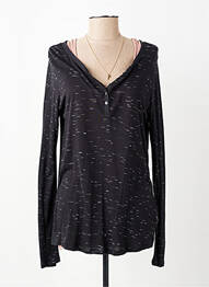 T-shirt manches longues manches longues noir MAISON SCOTCH femme