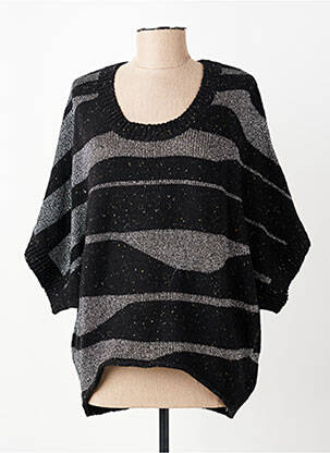 Pull stretch manches 3/4 noir LOLA ESPELETA femme