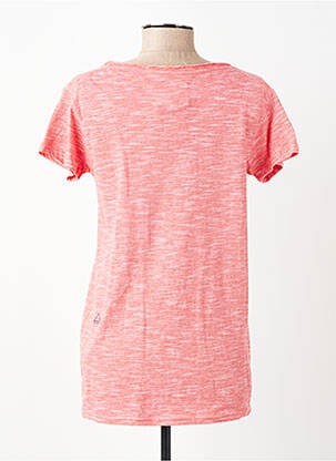 T-shirt sérigraphie manches courtes rose ELEVEN PARIS femme
