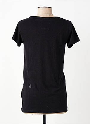 T-shirt sérigraphie manches courtes noir ELEVEN PARIS femme